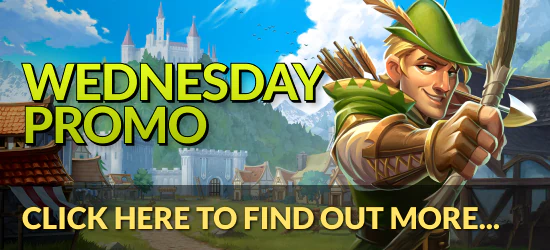 Promotion banner: IGP February 26 Wednesday. Get 35% Bonus up to £35 & 10 Free Spins. Promo code "GOLD "