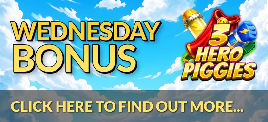 Image of Get 100 Free Spins On 3 Hero Piggies promotion.